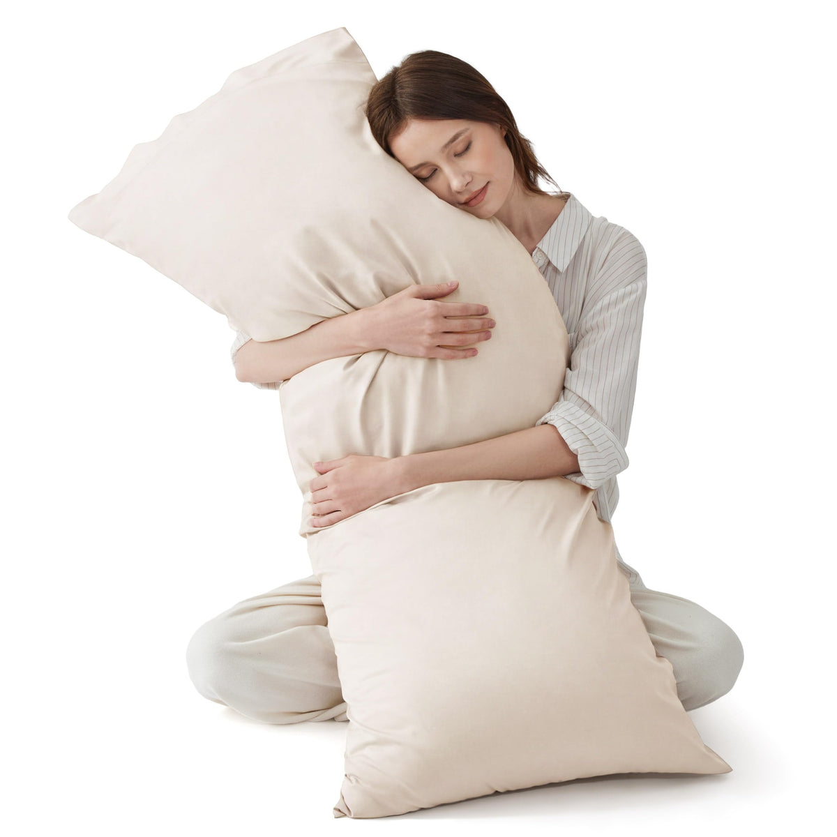Bedsure PureWoven Pillow Cases Queen Set of 2, Rayon Derived from Bamboo
