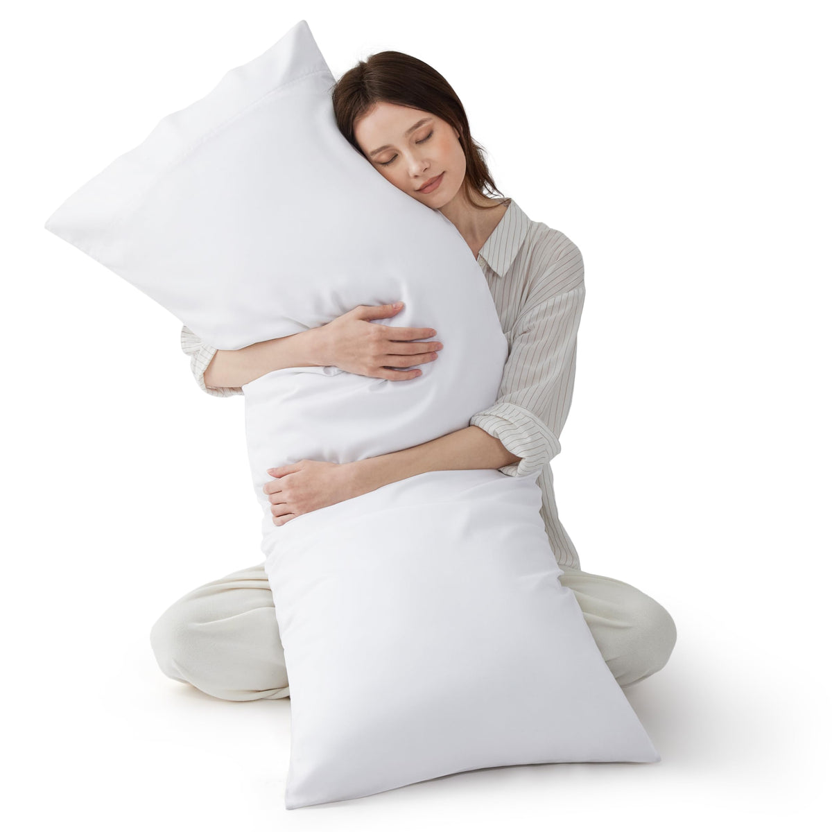 Bedsure PureWoven Pillow Cases Queen Set of 2, Rayon Derived from Bamboo