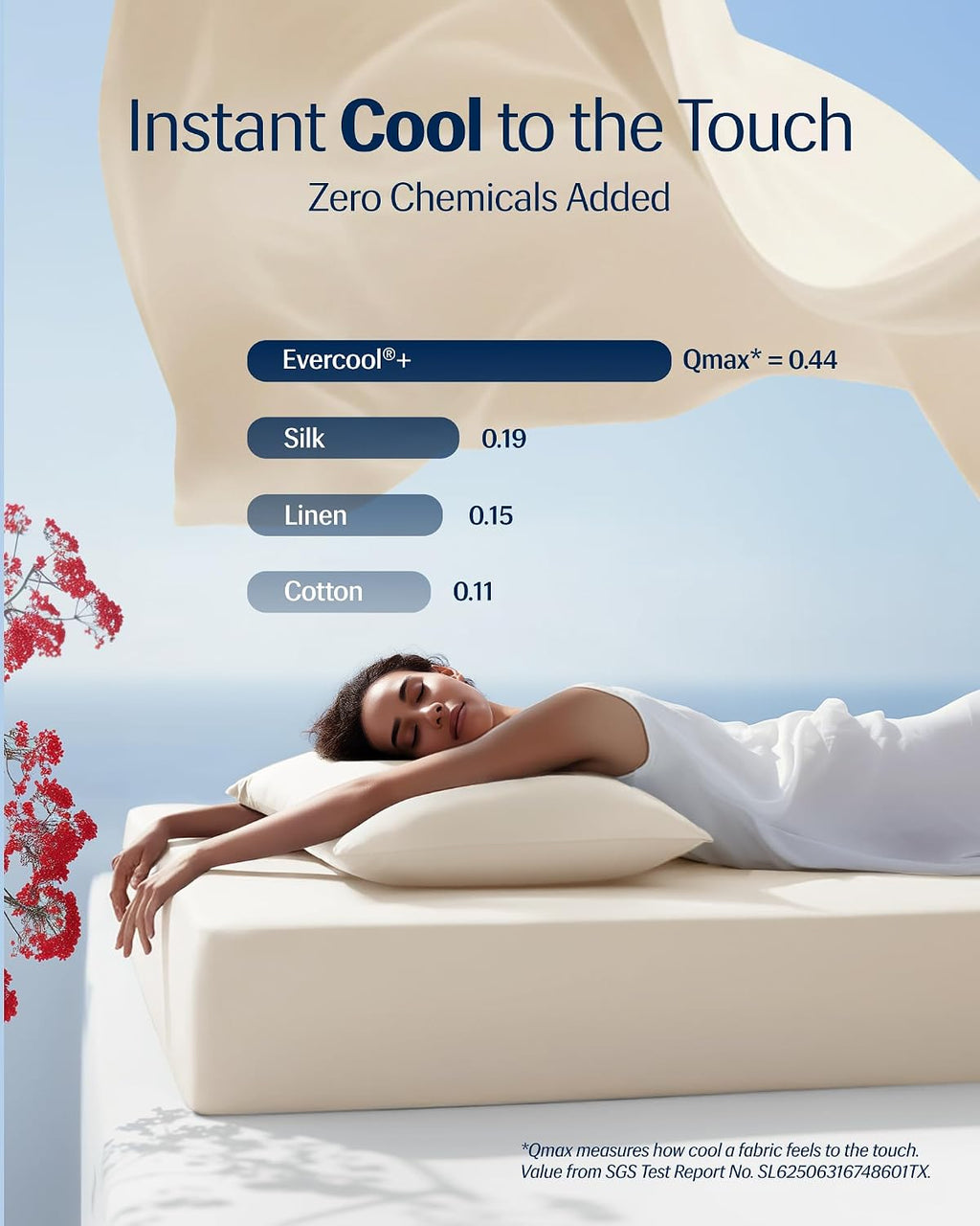 REST® Evercool® + Cooling Sheet Set for Hot Sleepers, Queen