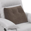 Lumbar Support Pillow for Recliner Chair with Headrest, Dual-Layer Large Back Pillow for Deep Couch & Sofa, Memory Foam Lower Back Support Cushion Set for Sciatica Relief Dark Grey