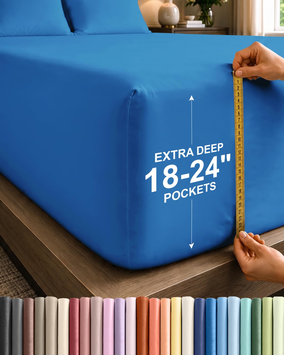 CGK Extra Deep Queen Single Fitted Sheet Only - Brown