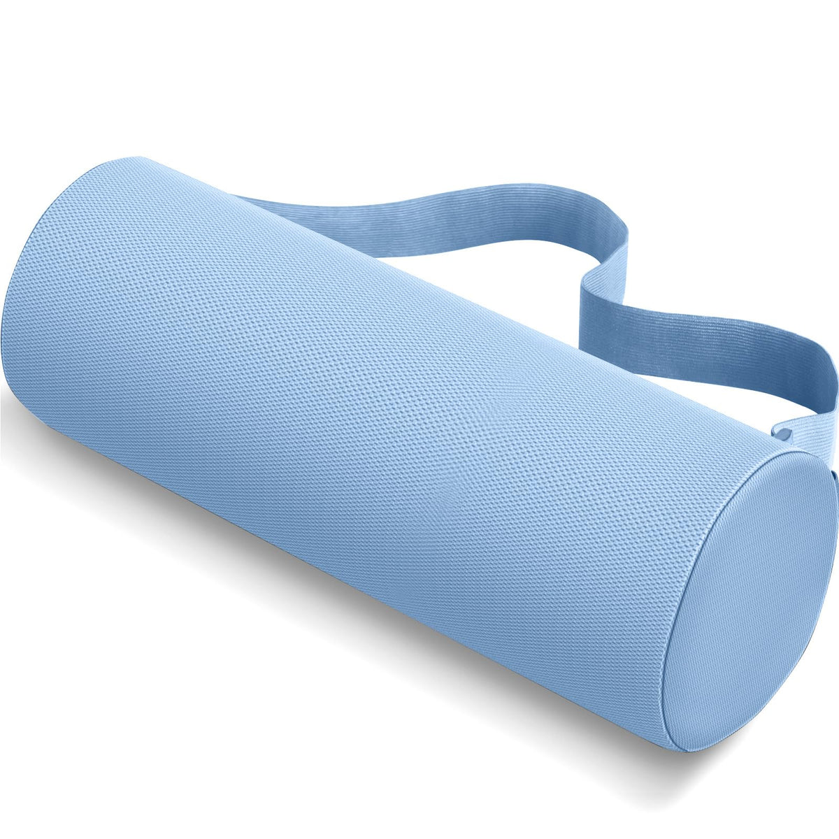 CushZone Lumbar Roll Support Pillow, Memory Foam Back Cushion, Black