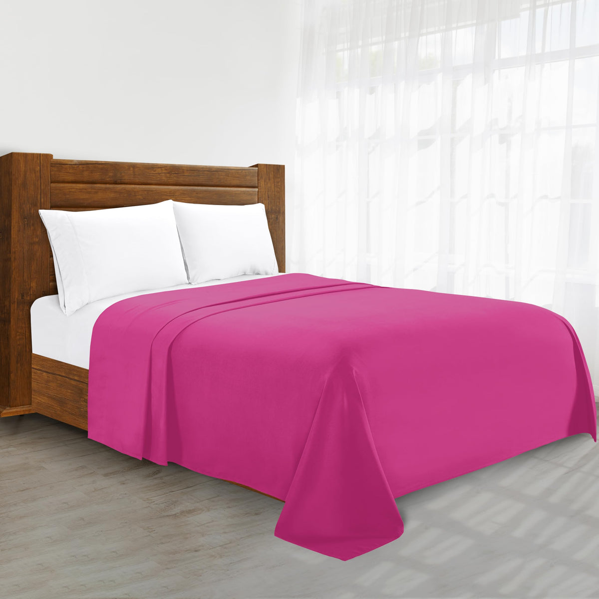 Luxury Flat Sheet on Amazon Elegant Comfort Wrinkle-Free 1500 Premier Hotel Quality 1-Piece Flat Sheet, King Size, Cream