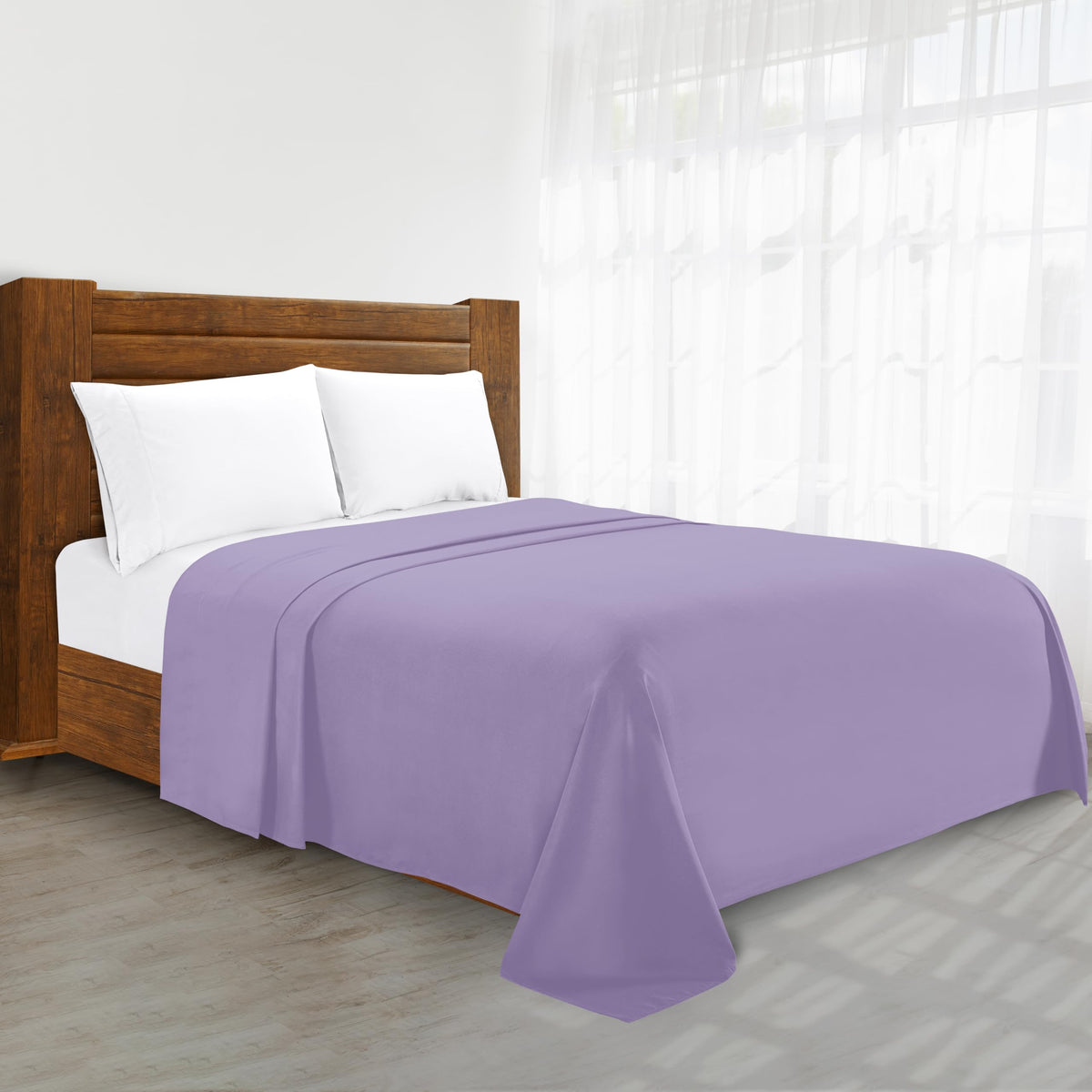 Luxury Flat Sheet on Amazon Elegant Comfort Wrinkle-Free 1500 Premier Hotel Quality 1-Piece Flat Sheet, King Size, Cream