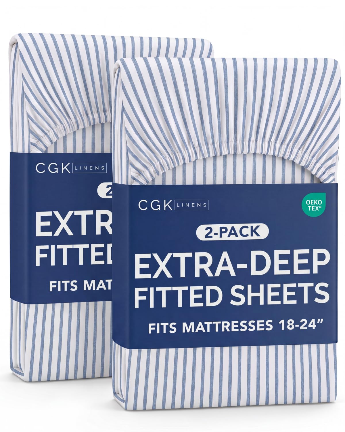 CGK Extra Deep Queen Single Fitted Sheet Only - Brown