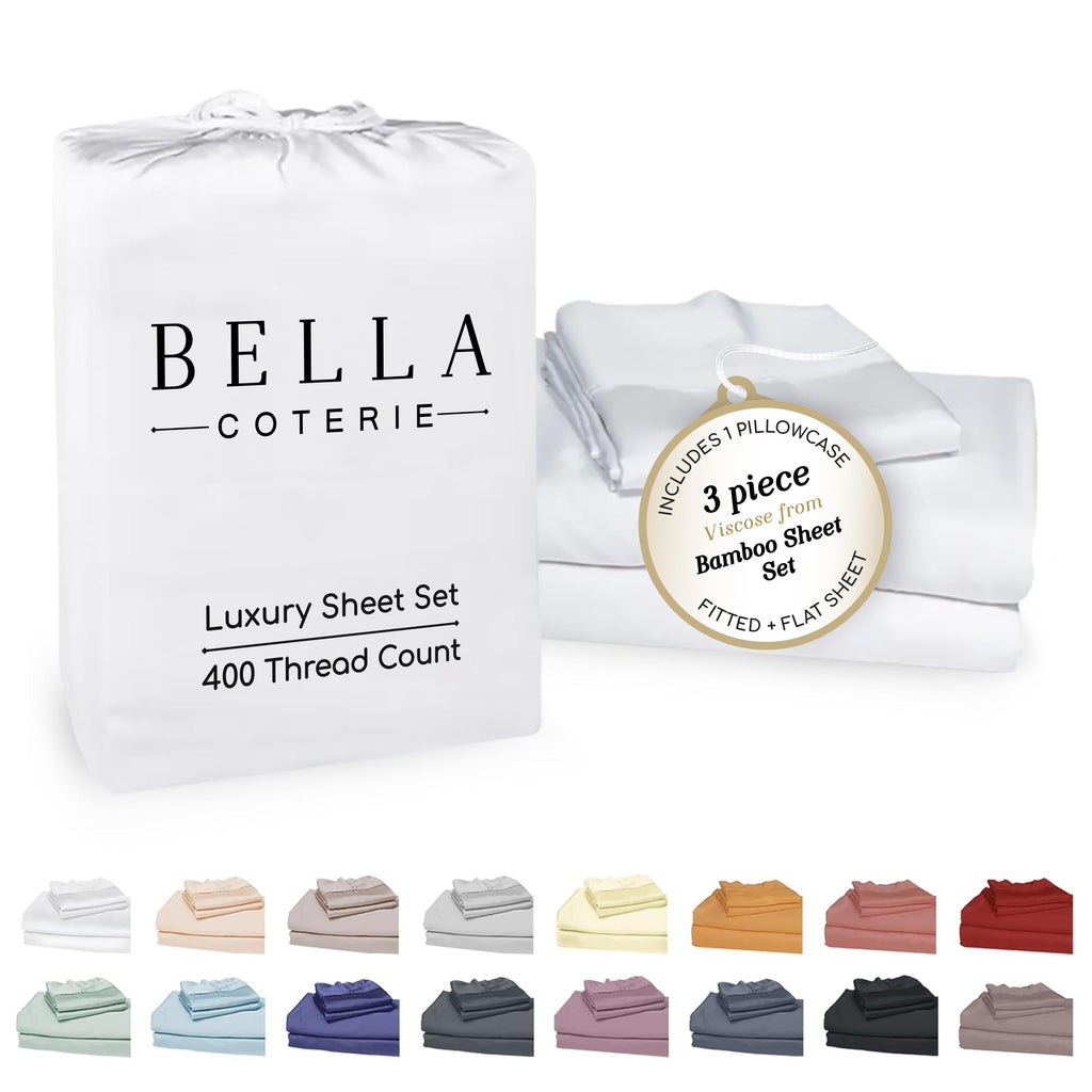 Bella Coterie Luxury Bamboo Viscose Queen Size Sheet Set