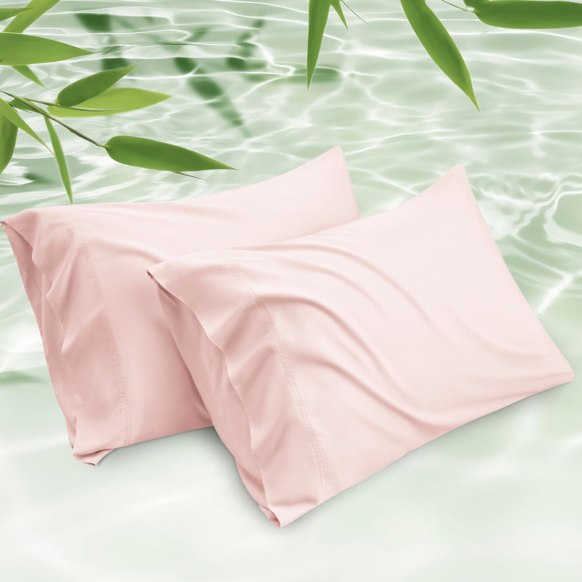 Bedsure PureWoven Pillow Cases Queen Set of 2, Rayon Derived from Bamboo