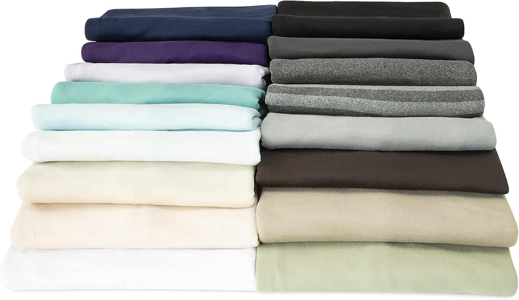 N&Y HOME Jersey Knit Pillow Cases Standard/Queen Set of 2, Light Gray