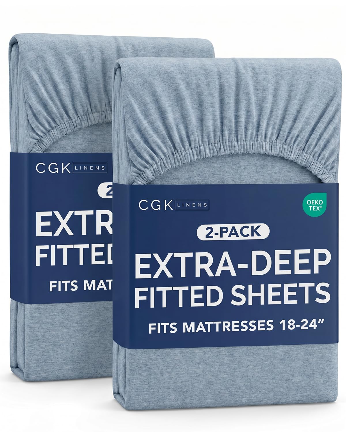 CGK Extra Deep Queen Single Fitted Sheet Only - Brown