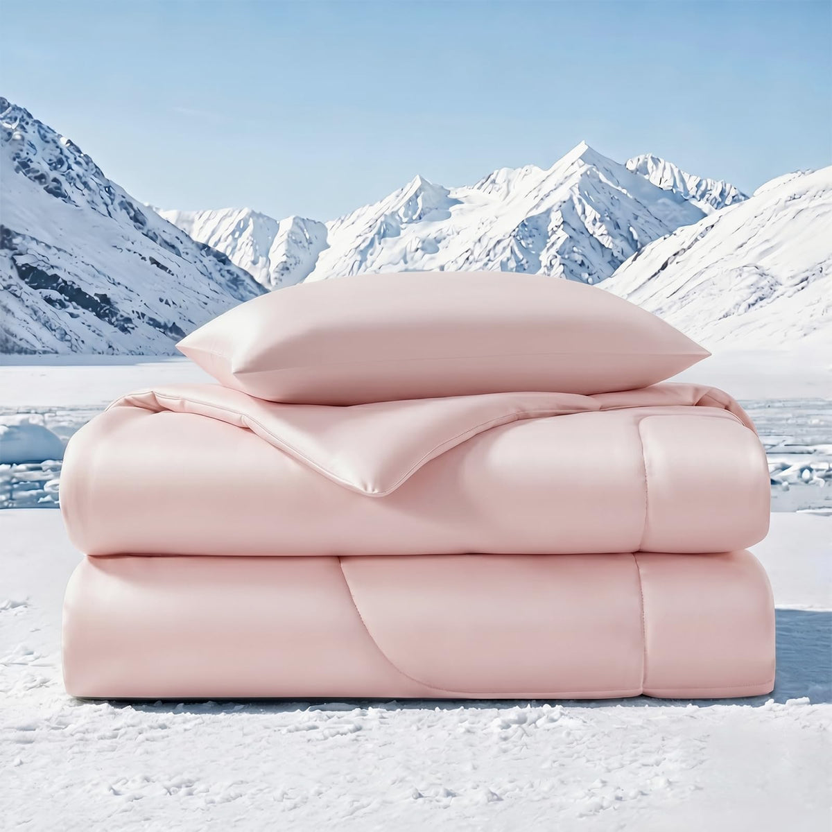 Quataly Cooling Comforter Set Twin Size Breathable Comforter with Sheets