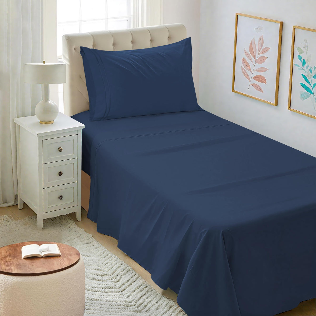 Mejoroom Queen Size Sheet Set - Hotel Luxury 1800 Bedding Sheets & Pillowcases - Deep Pocket Fitted Sheet, Soft, Breathable, Wrinkle & Fade Resistant - 4 Piece (Queen, Blush Pink)