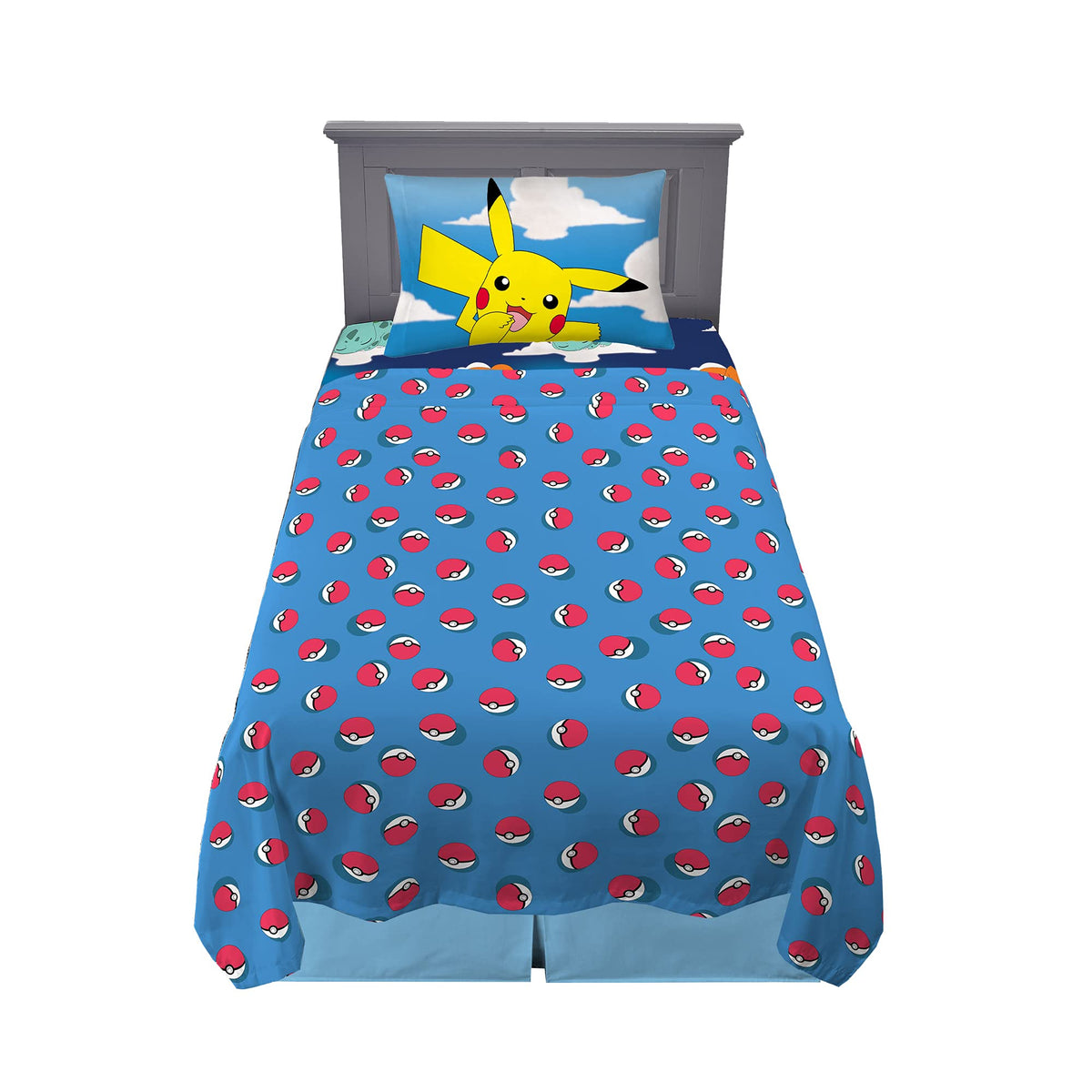 Franco Kids Bedding Super Soft Microfiber Sheet Set, Twin, Sonic The Hedgehog, Anime