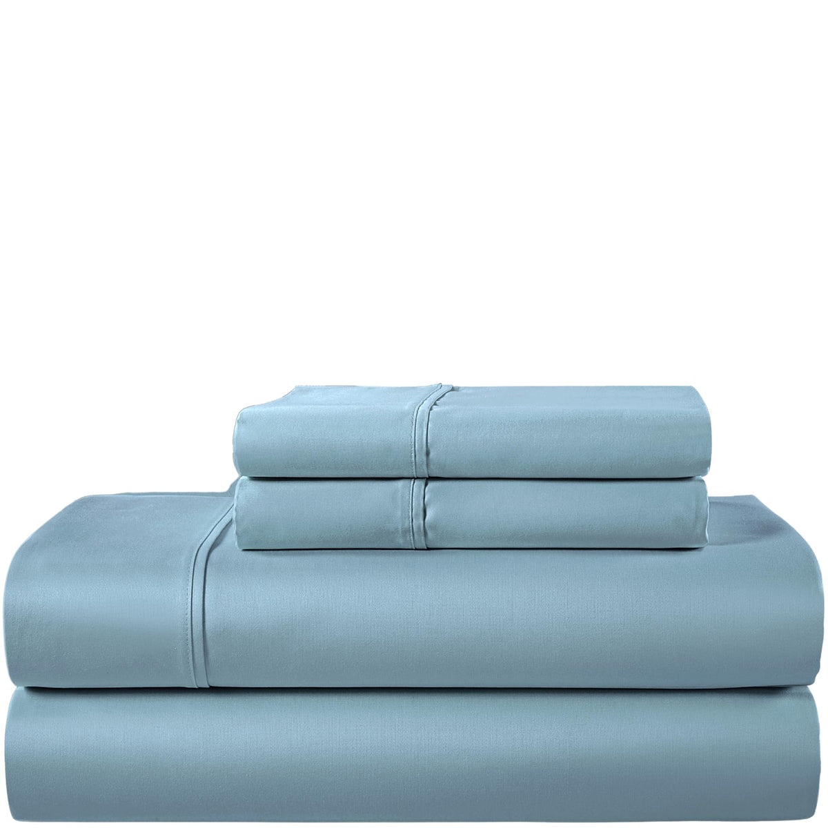 Queen Sheet Set, 400 Thread Count Bed Sheets Queen Size Set - French Blue