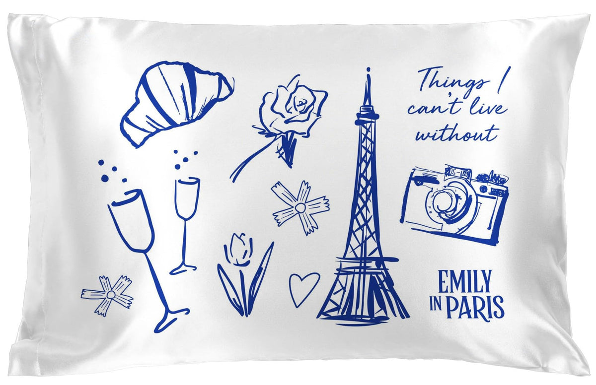 Jay Franco Satin Pillowcase - Standard Size 20x30 Inch Silky Soft Premium Pillow Cover, Blue - Harry Potter