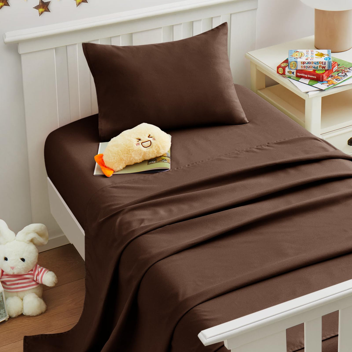 Light Pink Toddler Sheets, 3-Piece Pink Sheet Set for Toddler