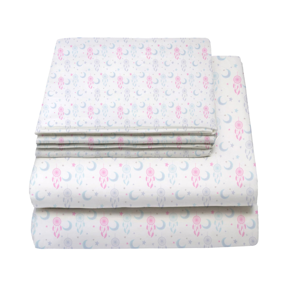 Full Sheets Set Kids Boys/Girls, Bed Sheets Kids, Cute Bed Sheet, Includes Flat, Fitted and 2 Pillowcases, 4 Piece