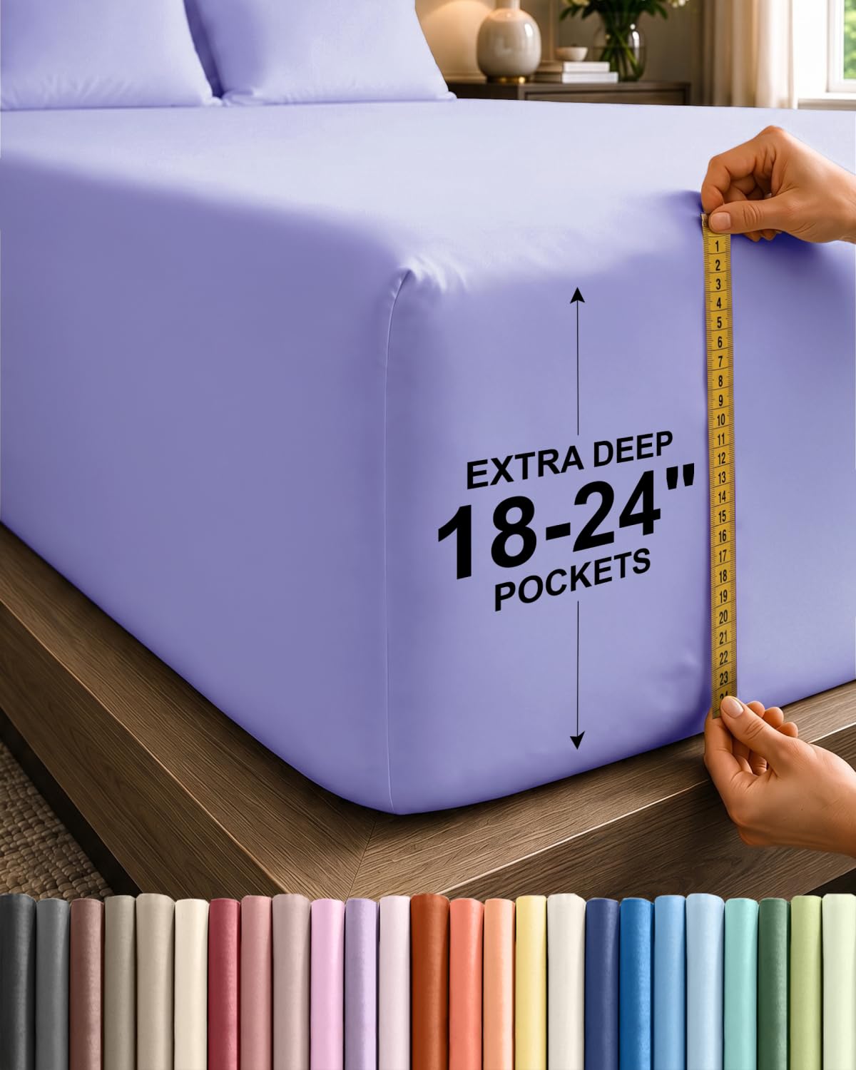 CGK Extra Deep Queen Single Fitted Sheet Only - Brown