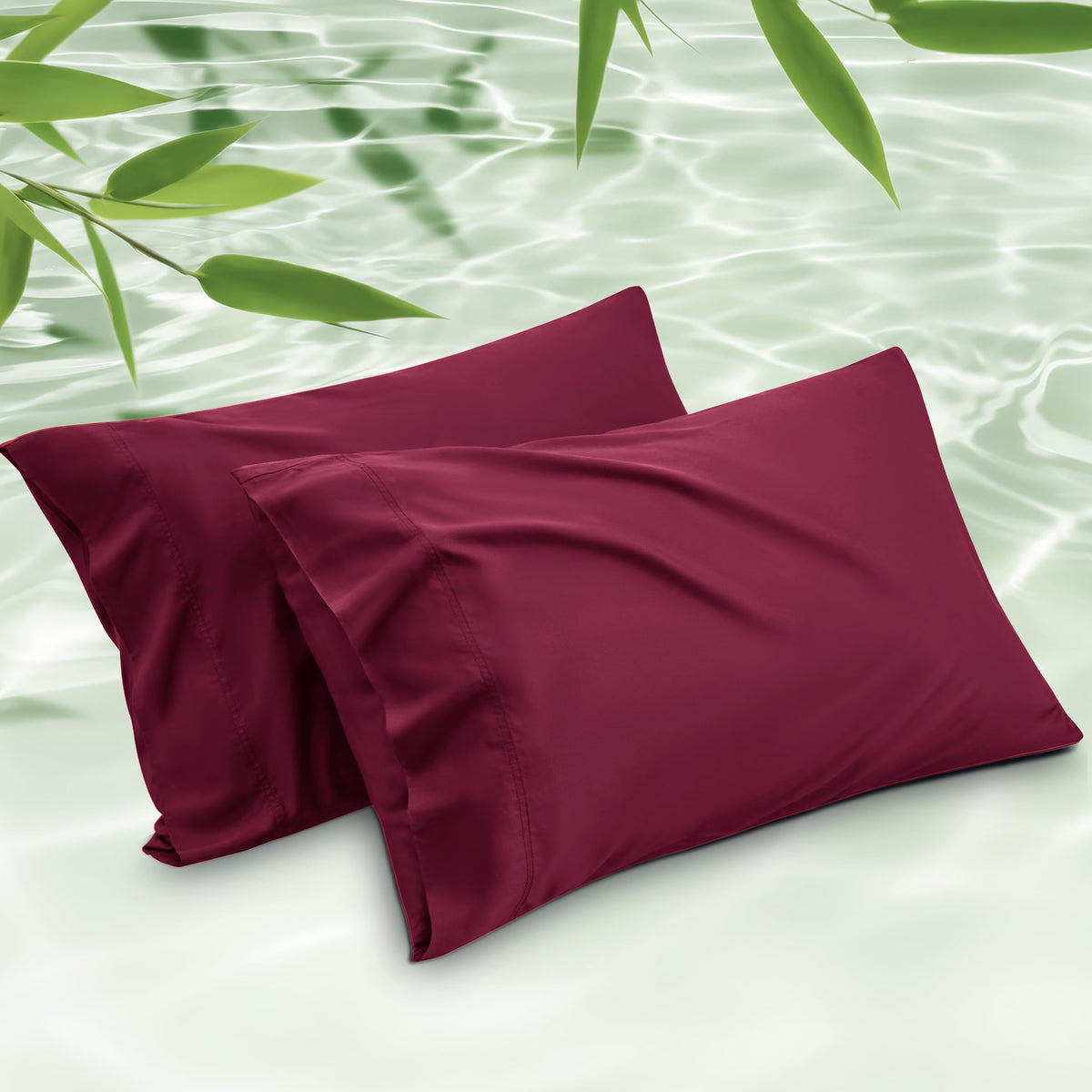 Bedsure PureWoven Pillow Cases Queen Set of 2, Rayon Derived from Bamboo