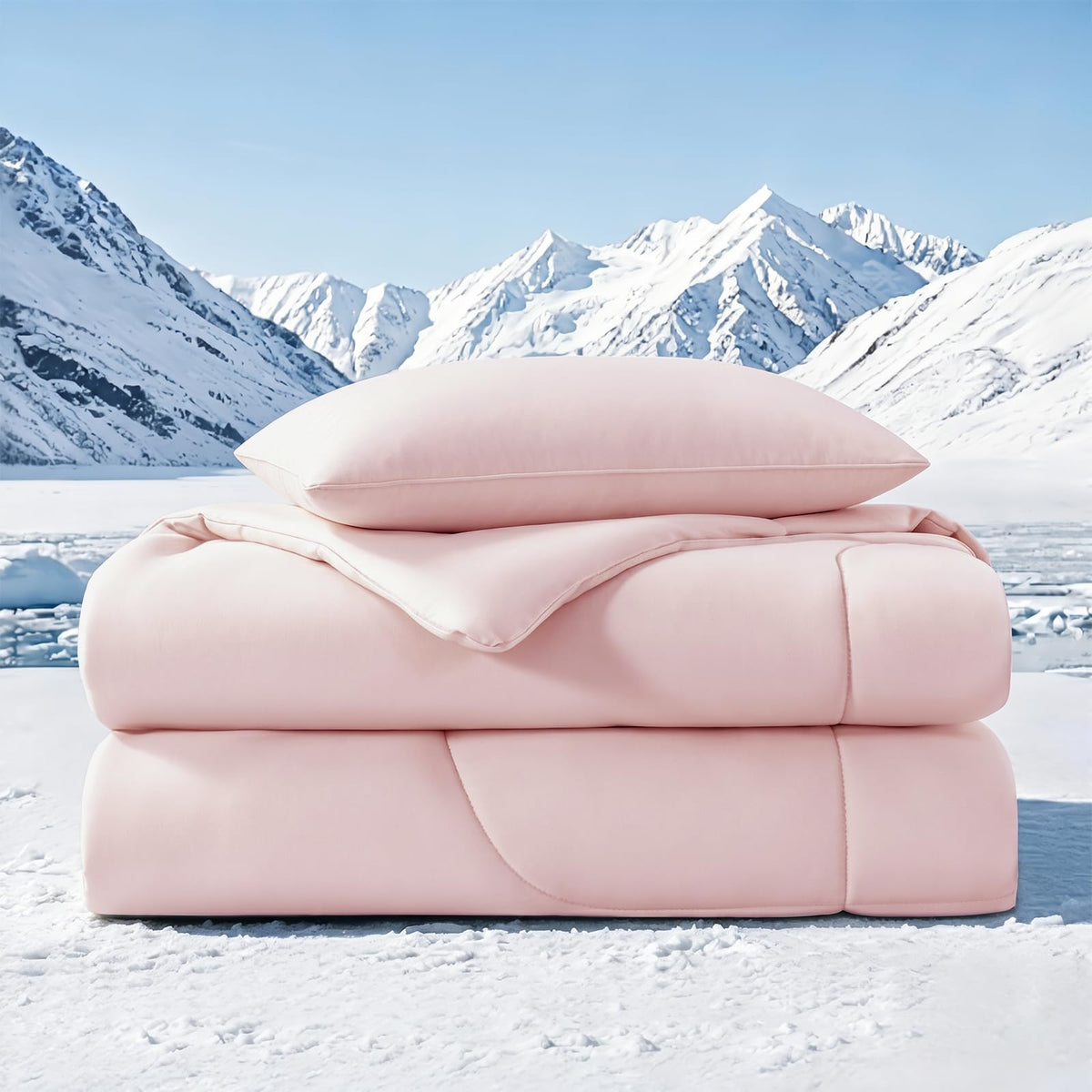 Quataly Cooling Comforter Set Twin Size Breathable Comforter with Sheets