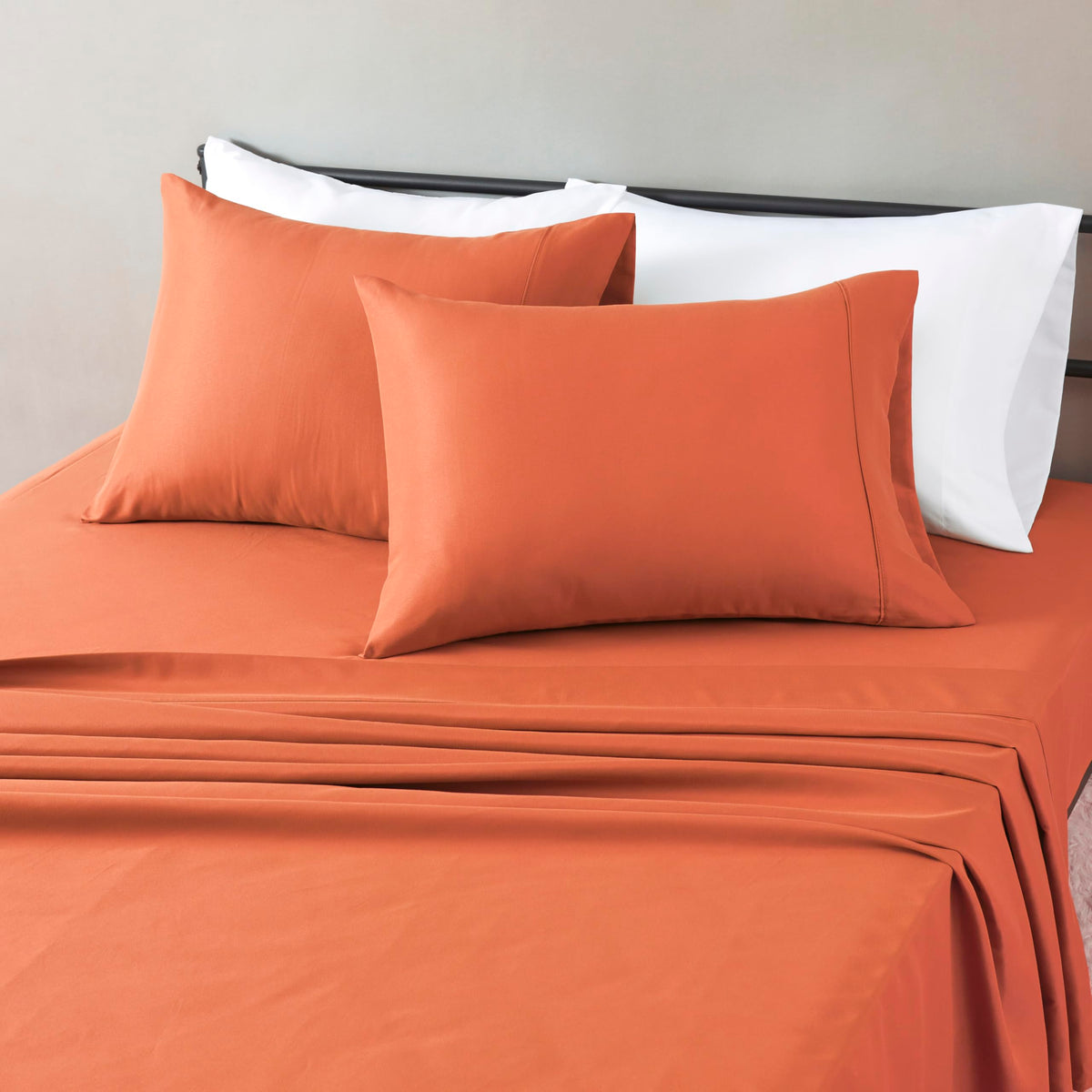 Amazon Basics Lightweight Super Soft Easy Care Wrinkle-Free Breathable Brushed Microfiber 3-Piece Bed Sheet Set with 14-Inch Deep Pockets, Twin, Dark Gray, Solid