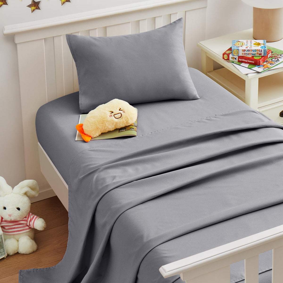 Light Pink Toddler Sheets, 3-Piece Pink Sheet Set for Toddler