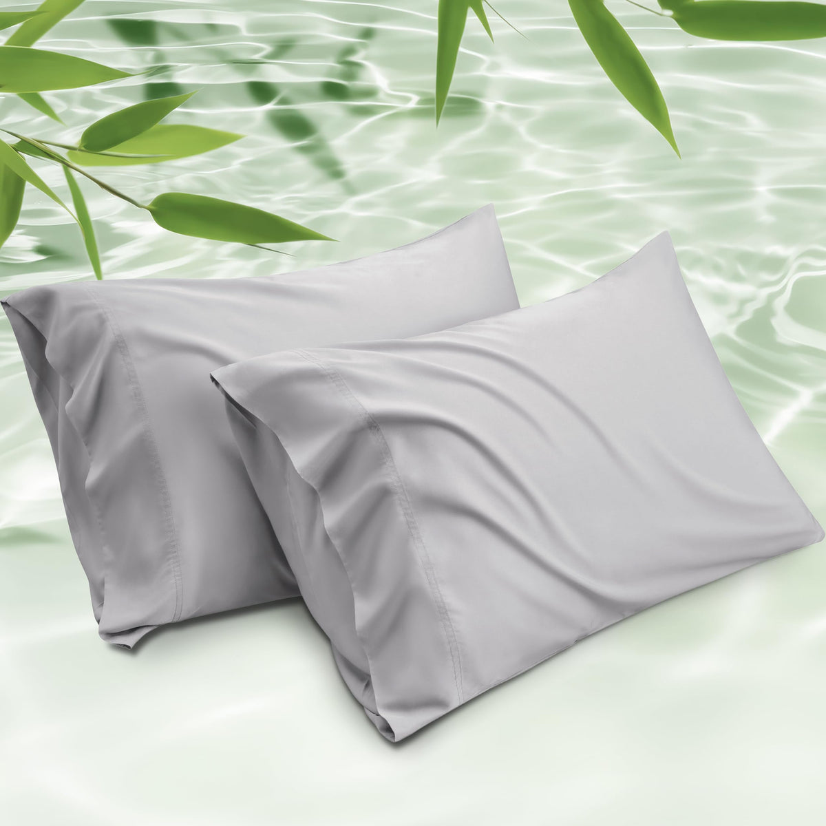 Bedsure PureWoven Pillow Cases Queen Set of 2, Rayon Derived from Bamboo