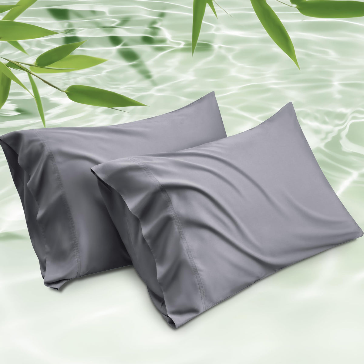 Bedsure PureWoven Pillow Cases Queen Set of 2, Rayon Derived from Bamboo