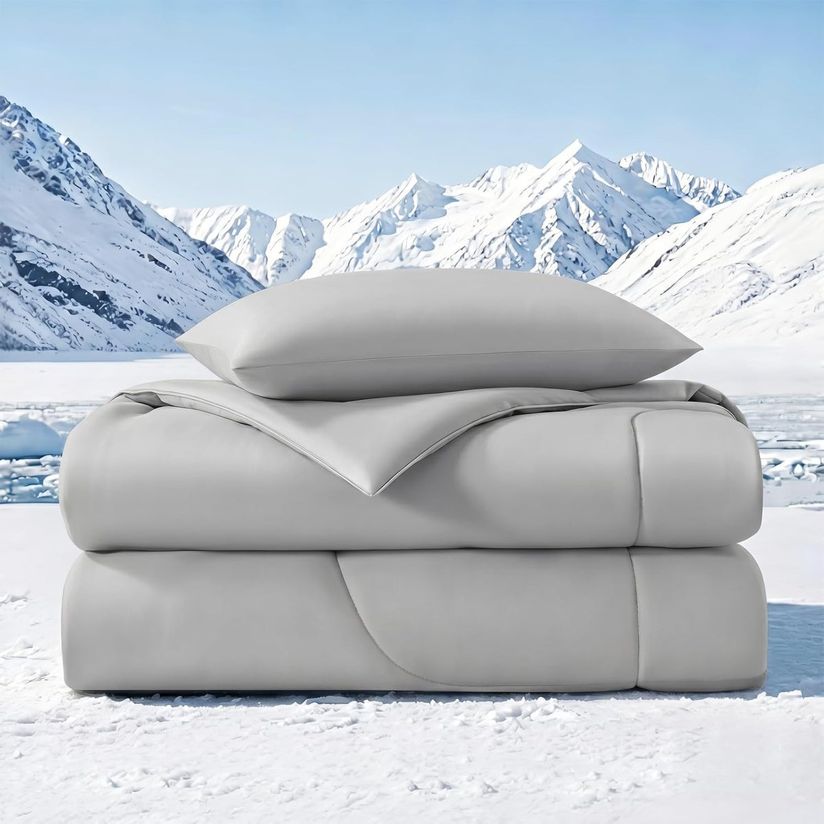 Quataly Cooling Comforter Set Twin Size Breathable Comforter with Sheets