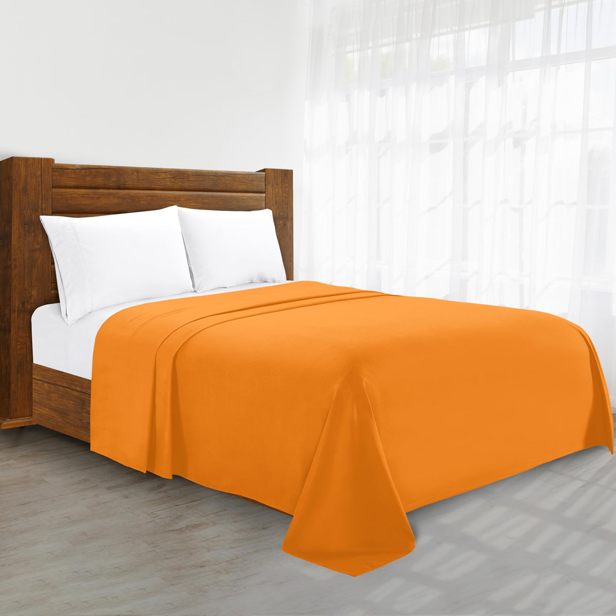 Luxury Flat Sheet on Amazon Elegant Comfort Wrinkle-Free 1500 Premier Hotel Quality 1-Piece Flat Sheet, King Size, Cream