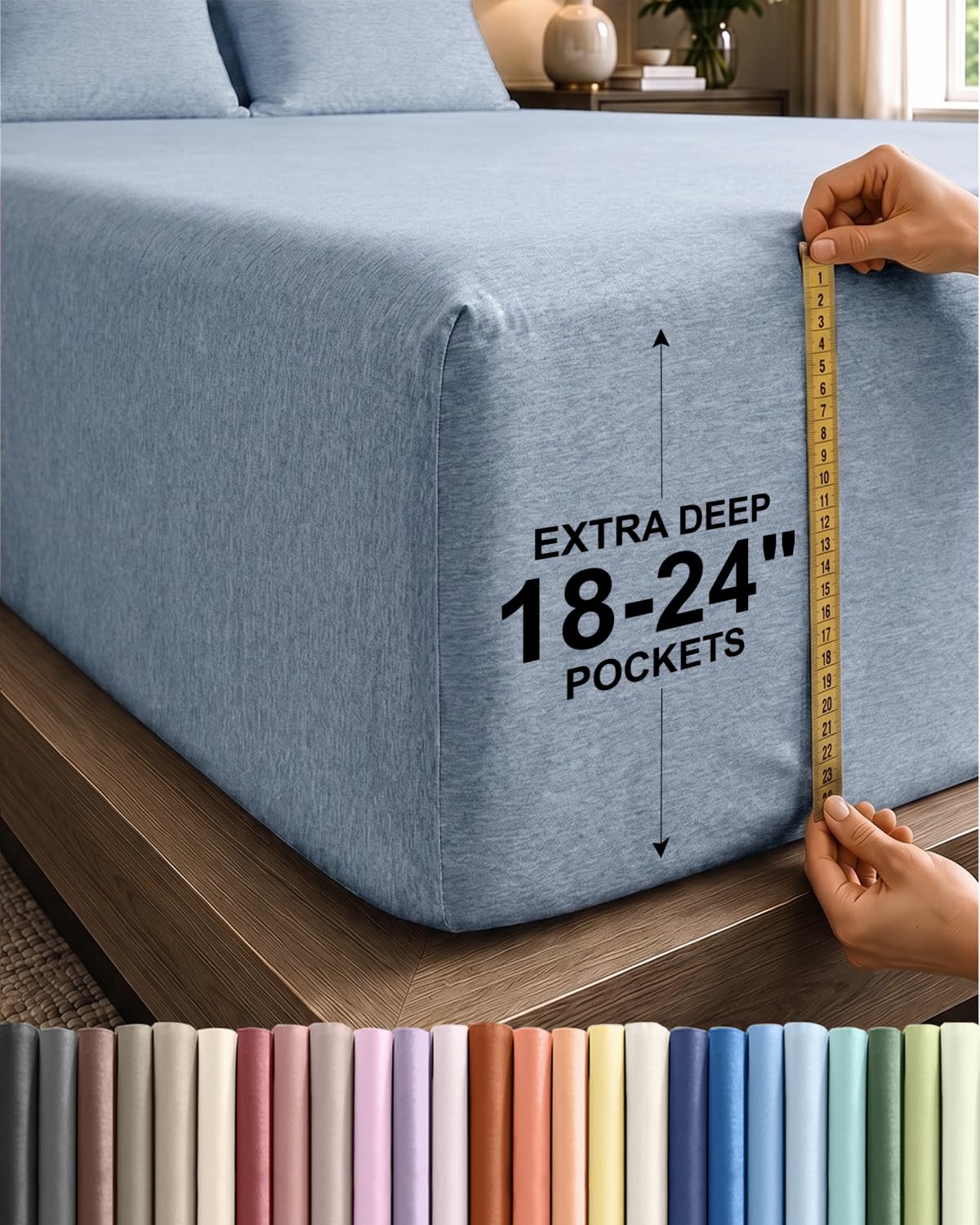 CGK Extra Deep Queen Single Fitted Sheet Only - Brown