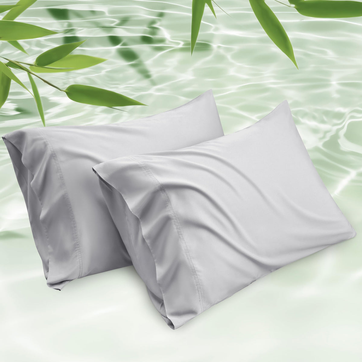 Bedsure PureWoven Pillow Cases Queen Set of 2, Rayon Derived from Bamboo
