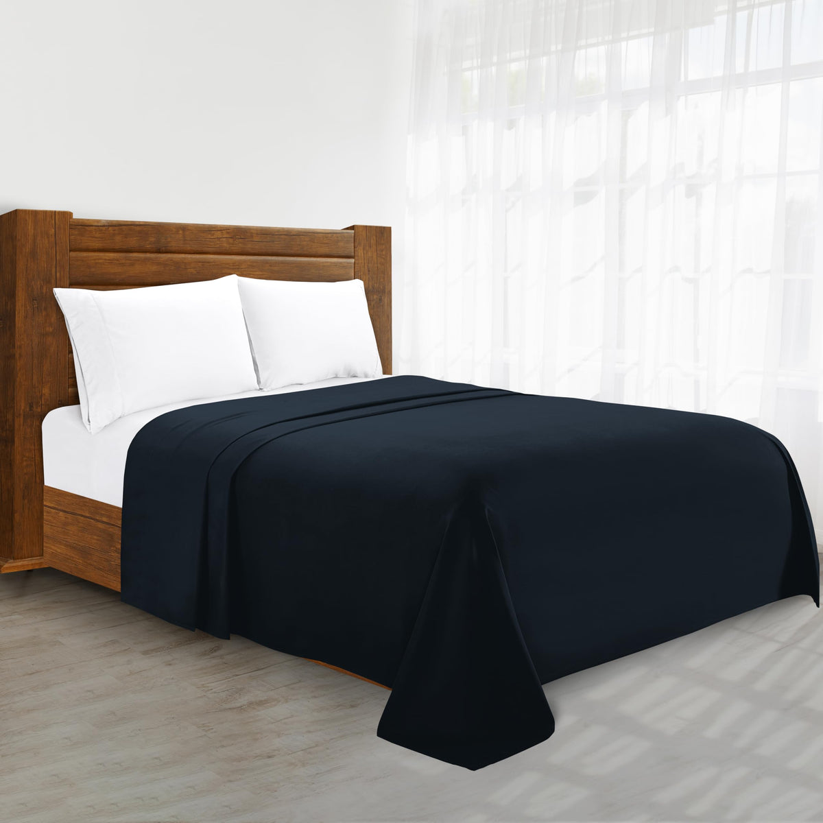 Luxury Flat Sheet on Amazon Elegant Comfort Wrinkle-Free 1500 Premier Hotel Quality 1-Piece Flat Sheet, King Size, Cream
