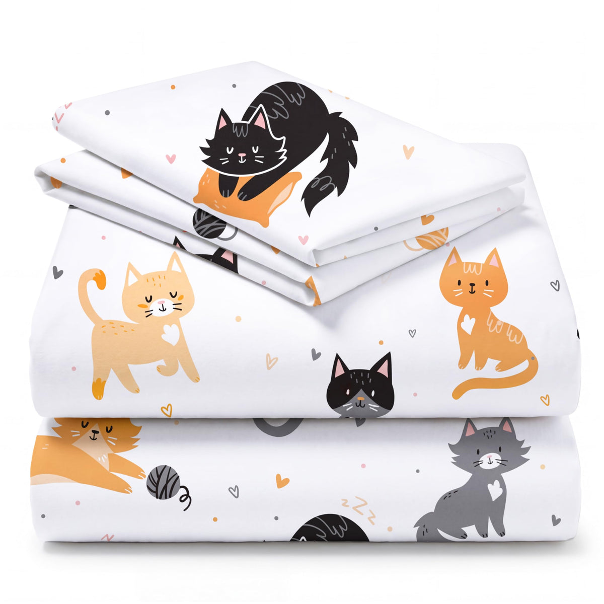 Joiedomi Kids Twin Sheet Set Unicorn - 3 Piece Soft Microfiber Bed Sheets - Deep Pocket Wrinkle Free, Cozy Toddler Bedding Set, Fade Resistant Breathable for Boys Girls Teens
