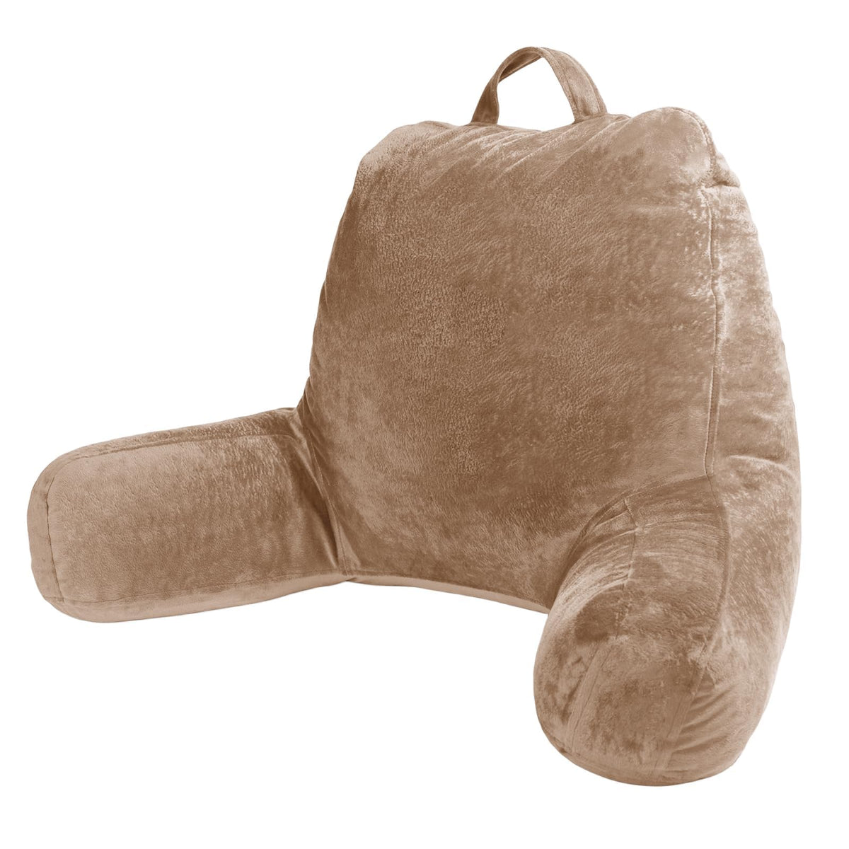 Sasttie Reading Pillow for Bed, Back Pillow for Sitting Up, Dark Grey