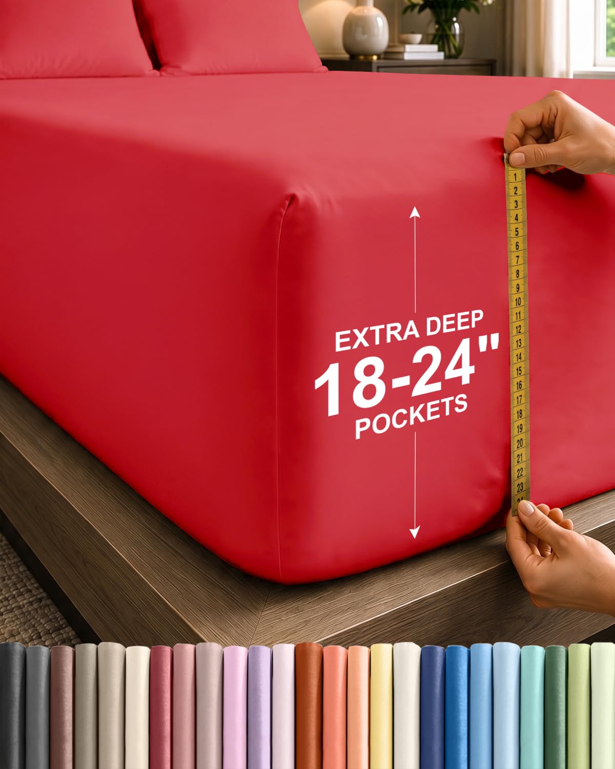 CGK Extra Deep Queen Single Fitted Sheet Only - Brown