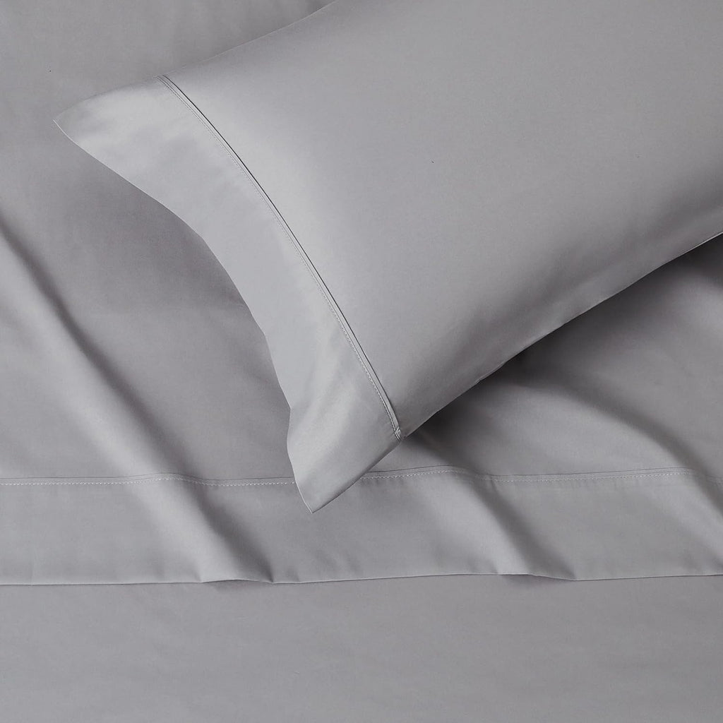 Amazon Basics Lightweight Super Soft Easy Care Wrinkle-Free Breathable Brushed Microfiber 3-Piece Bed Sheet Set with 14-Inch Deep Pockets, Twin, Dark Gray, Solid