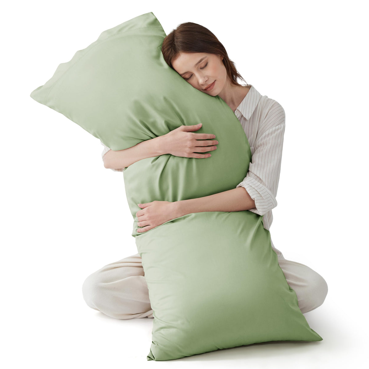 Bedsure PureWoven Pillow Cases Queen Set of 2, Rayon Derived from Bamboo