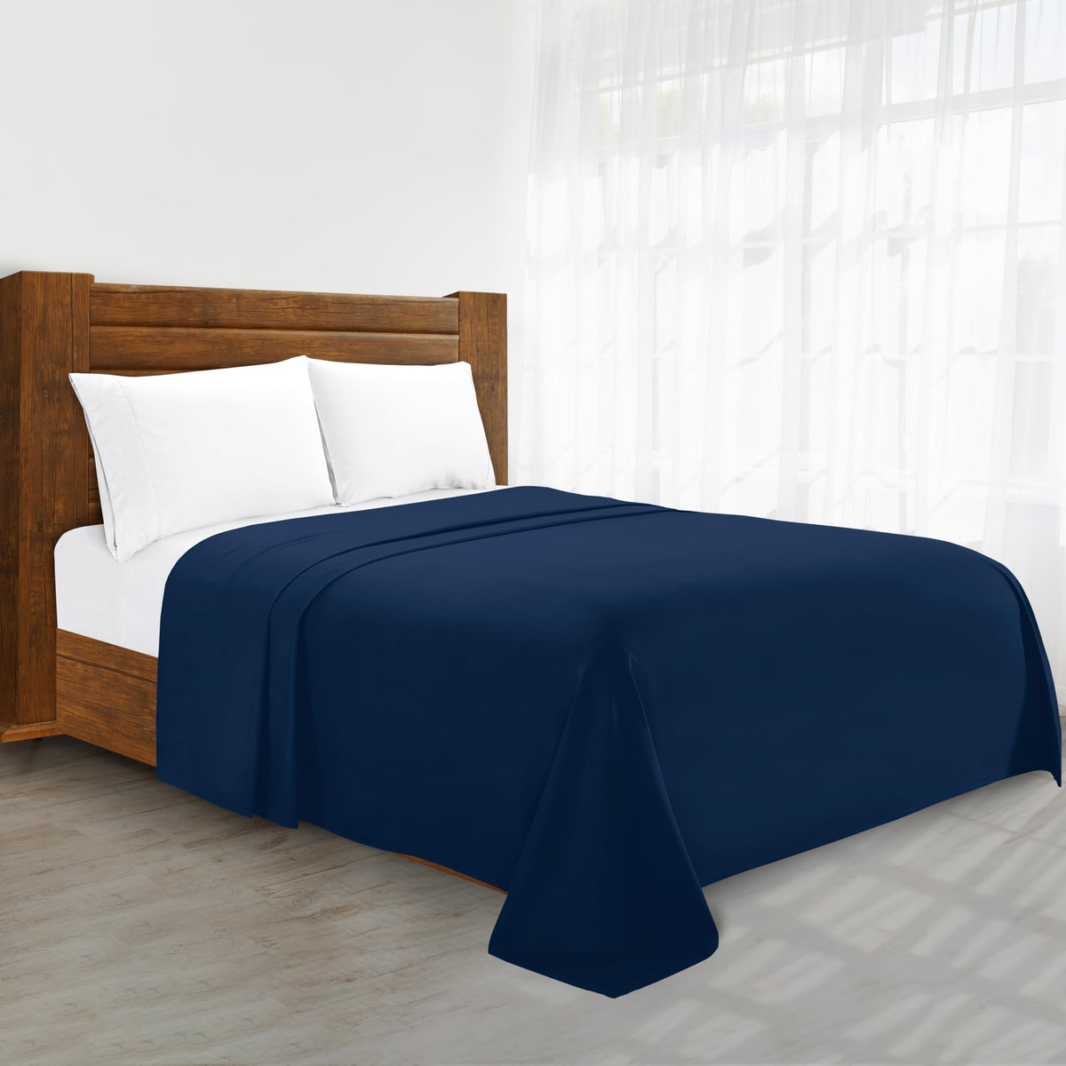 Luxury Flat Sheet on Amazon Elegant Comfort Wrinkle-Free 1500 Premier Hotel Quality 1-Piece Flat Sheet, King Size, Cream