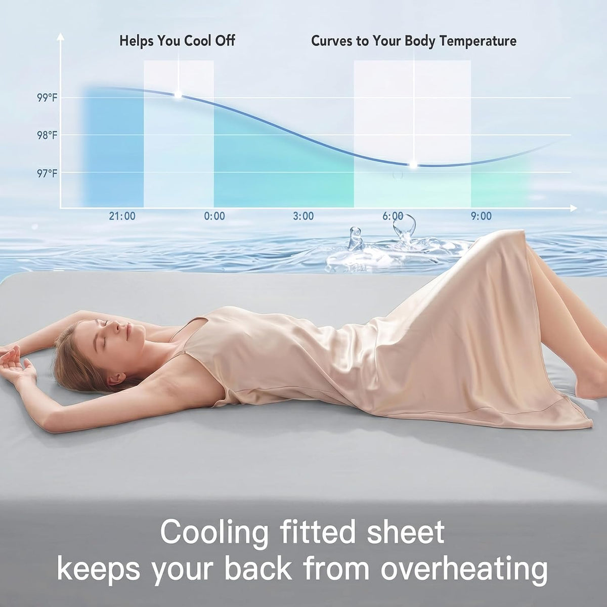 Quataly Cooling Comforter Set Twin Size Breathable Comforter with Sheets