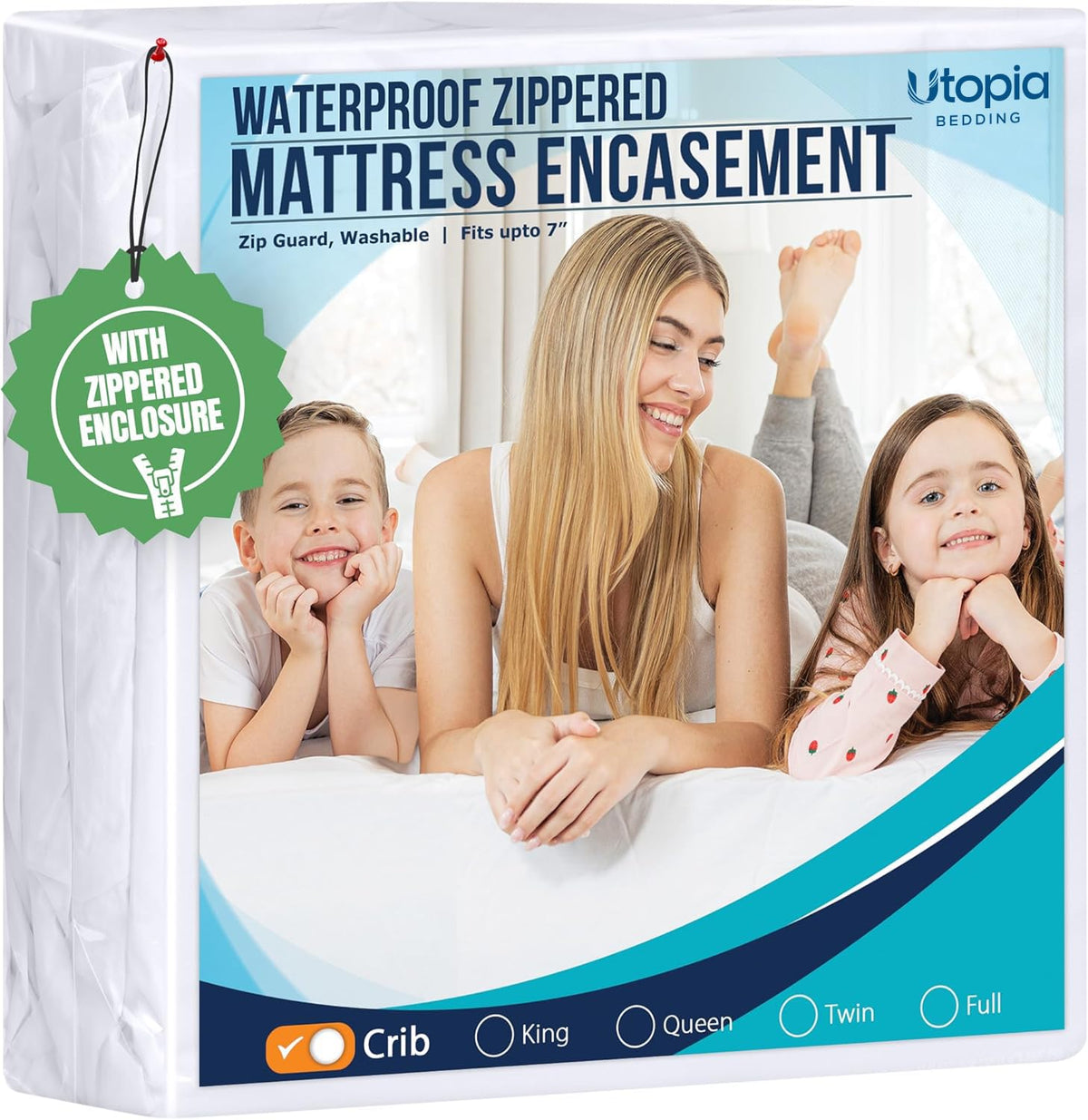 Utopia Bedding King Size Mattress Protector Zippered, 100% Waterproof