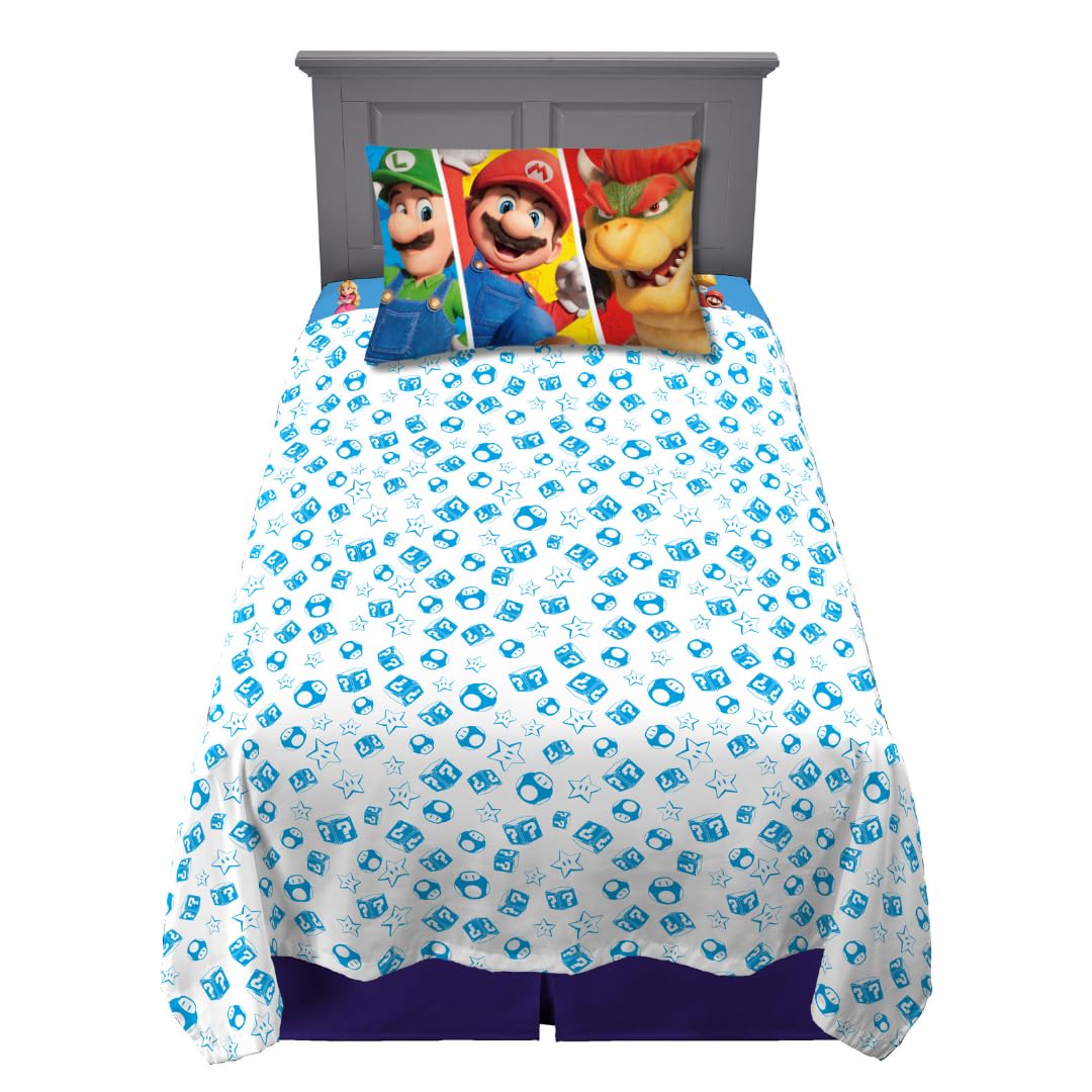 Franco Kids Bedding Super Soft Microfiber Sheet Set, Twin, Sonic The Hedgehog, Anime