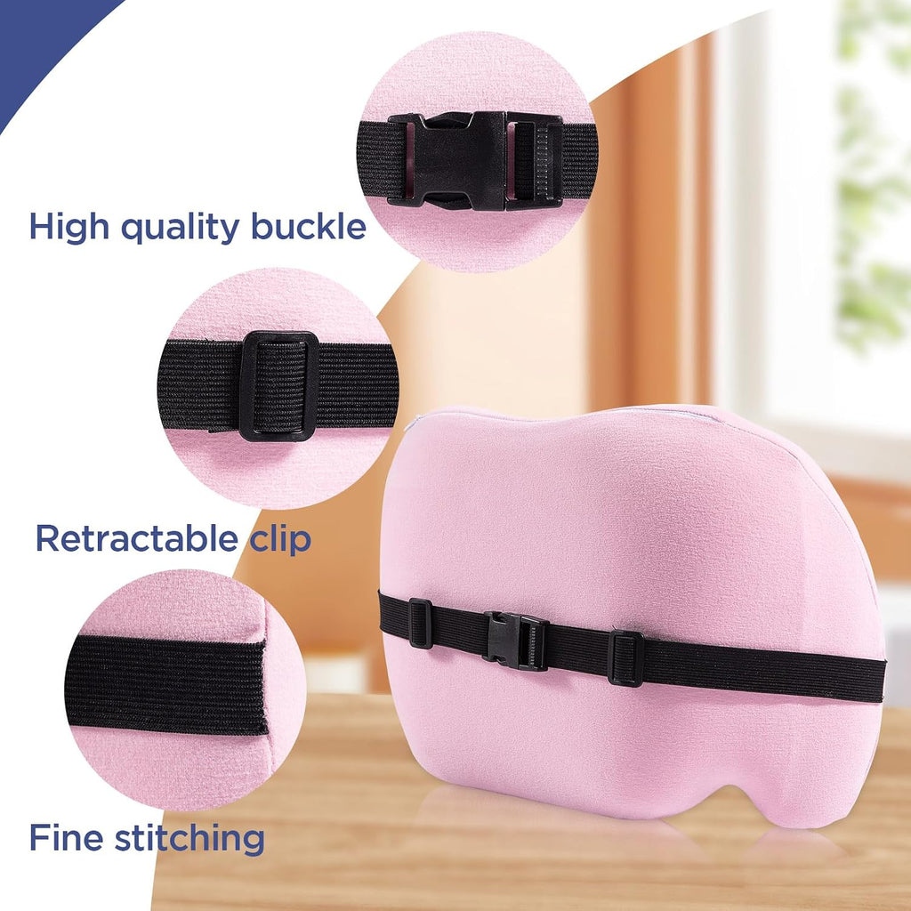 Lumbar Support Pillow for Office Chair, Memory Foam Car Back Cushion