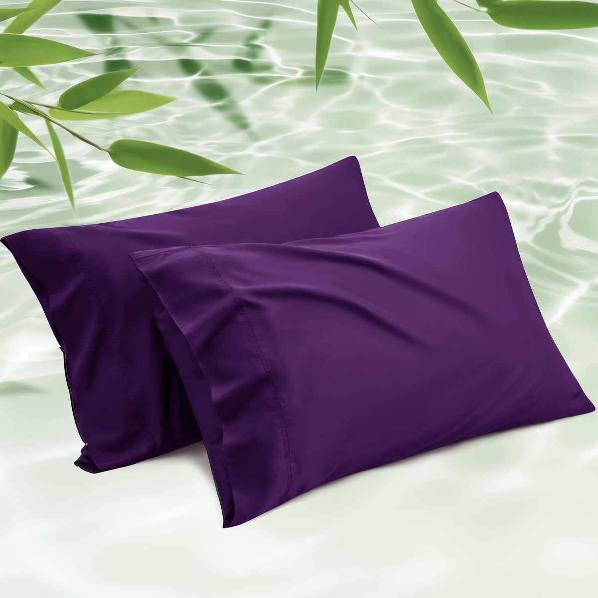 Bedsure PureWoven Pillow Cases Queen Set of 2, Rayon Derived from Bamboo