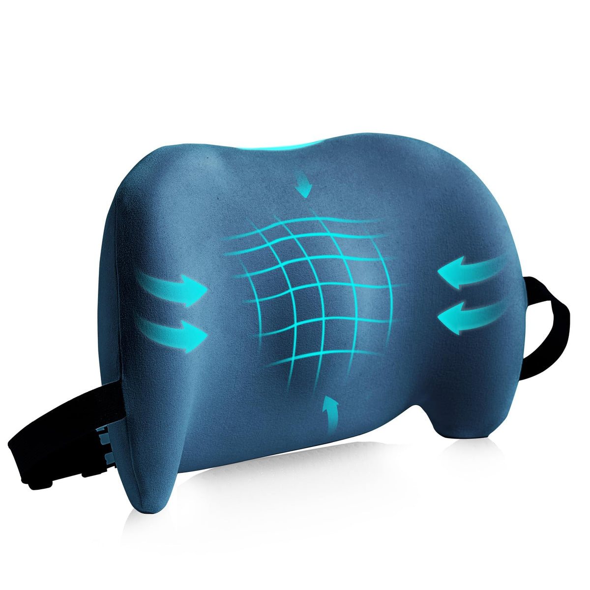 Lumbar Support Pillow for Office Chair, Memory Foam Car Back Cushion