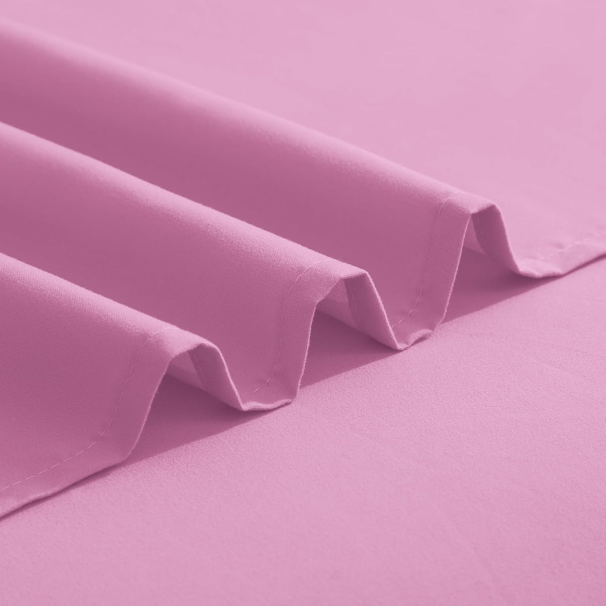 Elegant Comfort Luxurious 1500 Premium Hotel Quality Microfiber Three Line Embroidered Softest 4-Piece Bed Sheet Set, Wrinkle and Fade Resistant, Queen, Light Pink