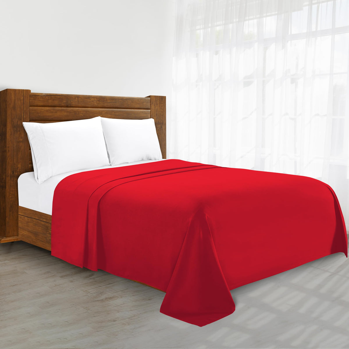 Luxury Flat Sheet on Amazon Elegant Comfort Wrinkle-Free 1500 Premier Hotel Quality 1-Piece Flat Sheet, King Size, Cream