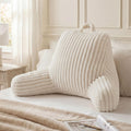 Blissful Diary Reading Pillow for Bed, Backrest Pillow, Cream White
