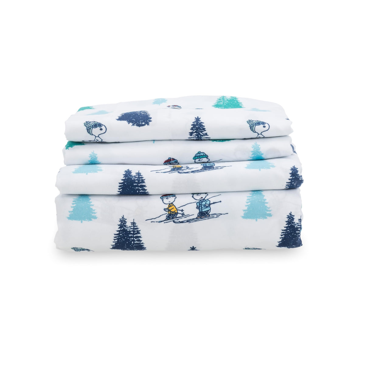 Berkshire Peanuts® Sheet Set Queen Size - 4 Pieces,Cute Character Snoopy Printed Soft Microfiber Bed Sheets,Peanuts Poses and Paws Grey