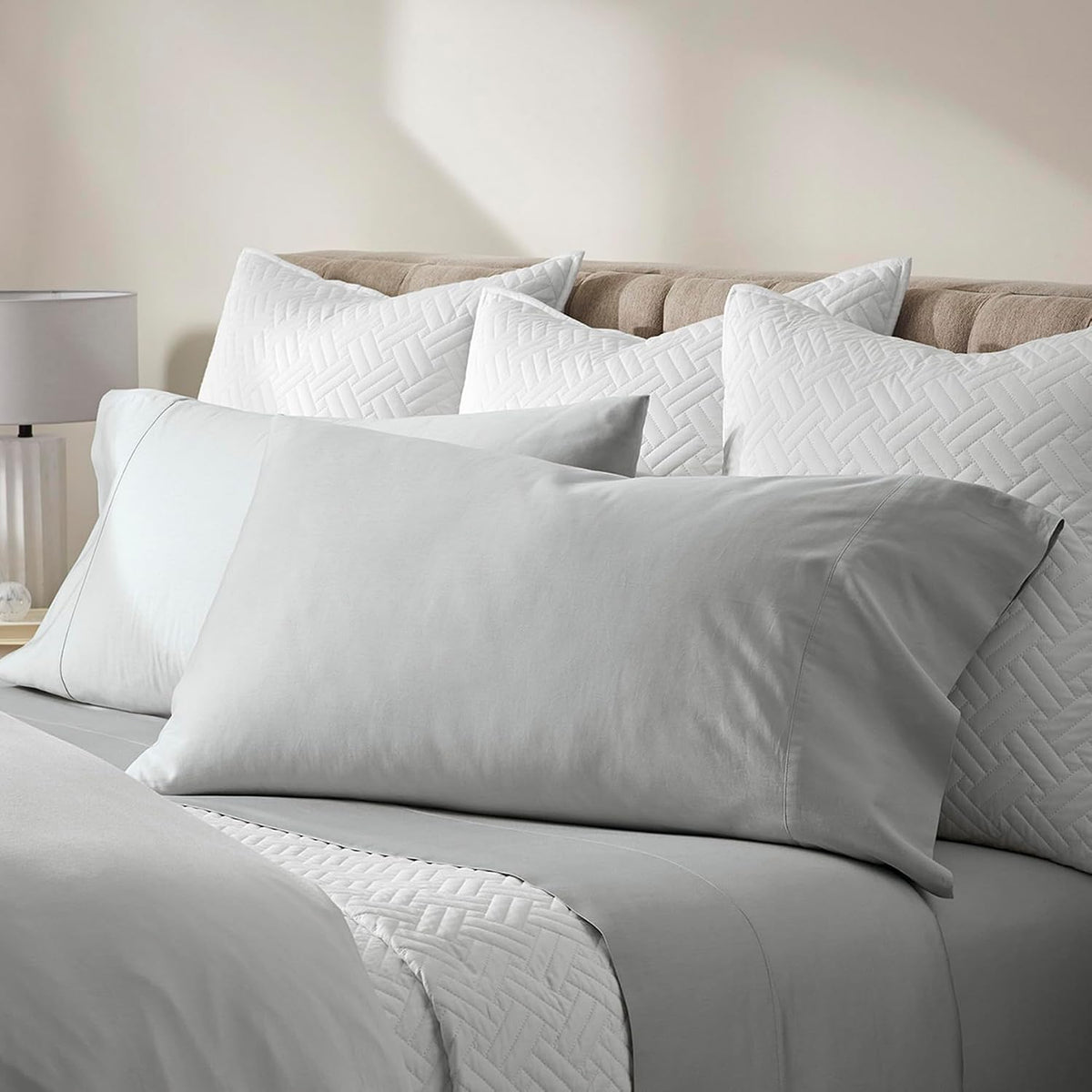 BOLL & BRANCH Signature Hemmed Sheet Set, King, Shore