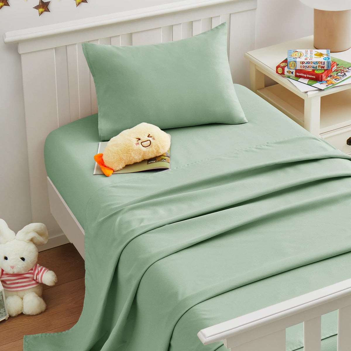 Light Pink Toddler Sheets, 3-Piece Pink Sheet Set for Toddler